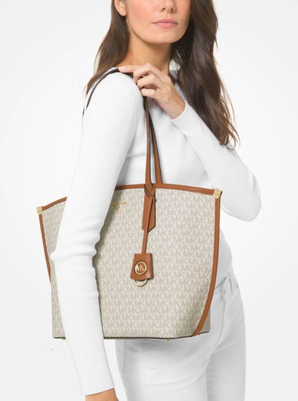 Damske Prenosná Taška Michael Kors Jane Large Logo Hnedožltý Hnede - Kabelky Michael Kors Outlet | LZJQP-7829